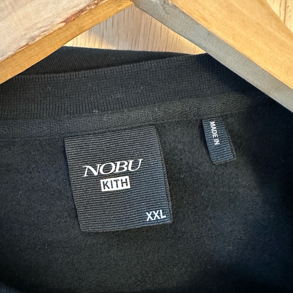 Kith X Nobu knife sweatshirt, black, size  XXL - Picture 6 of 8